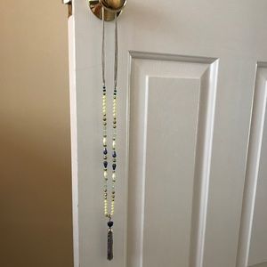 Stella and Dot Azure Tassel Necklace